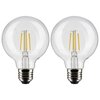 Satco 4.5 Watt G25 LED Lamp, Clear, Medium Base, 90 CRI, 3000K, 120 Volts, 2PK S21243